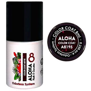 Aloha Ημιμόνιμο A8195 Plum With Bordeaux Shimmer-Δαμασκηνί Με Μπορντώ Shimmer 8ml