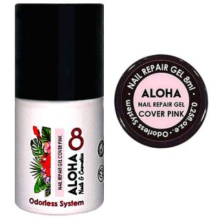 Aloha Nail Repair Gel Rubber Base Θεραπεία Cover Pink 8ml